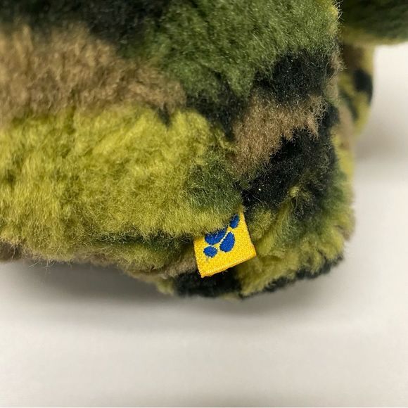 Build A Bear Camo Camouflage Green Military 17" Soft Plush Bear BABW - Picture 8 of 11